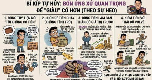 Kiếm tiền cả đời vẫn không giàu: Có thể vấn đề nằm ở cách bạn dùng tiền