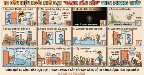 10 dấu hiệu trong nhà được cho là “hút năng lượng xấu”, xem nhà bạn có không!