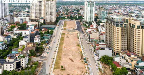 Tuyến đường rộng hơn 90m bên Hồ Tây dần lộ diện, kết nối Nhà hát Ngọc Trai