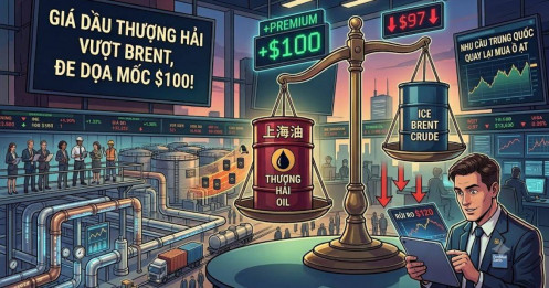 Trung Quốc quay lại mua dầu ồ ạt — Giá Thượng Hải vượt Brent lần đầu từ chiến tranh, đe dọa đẩy giá dầu vượt $100!