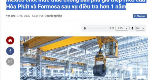 Shock với khoản thiệt hại của Hòa Phát từ thuế mới nhất của Mexico