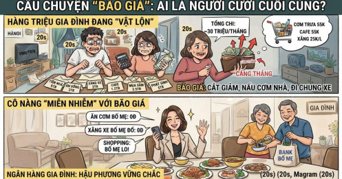 Bão giá: Người đau đầu cắt từng khoản, người vẫn ung dung nhờ “ngân hàng gia đình”