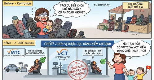“Chốt” 2 đơn vị thử nghiệm ghế trẻ em trên ô tô