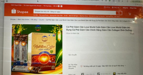 Cà phê giảm cân bán trên Shopee bị nghi quảng cáo quá công dụng