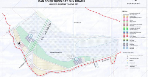 Bản đồ quy hoạch đất dự kiến tại 7 phường ven sông Hồng