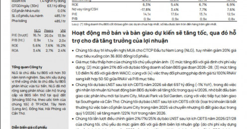 Nam Long (NLG) chuẩn bị 'lên đỉnh' mới: Nhìn doanh số 11.700 tỷ là hiểu vì sao cổ phiếu được kỳ vọng bay cao