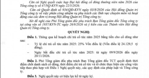 Hơn 6.000 tỷ đồng sắp về túi cổ đông PV GAS: Ngày 9/9 bắt đầu “chia tiền”