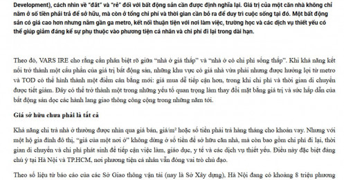 Nhà gần metro: Giá cao hơn nhưng rẻ hơn?