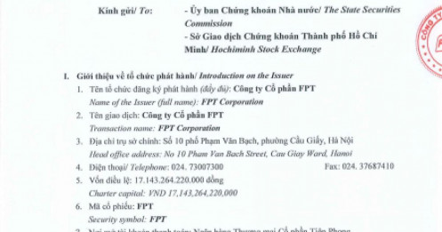 Cổ phiếu FPT lên đỉnh 3 tháng, nhà đầu tư chú ý thông tin vừa công bố