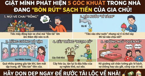 Giật mình phát hiện 5 góc khuất trong nhà đang "bòn rút" sạch tiền của gia chủ!