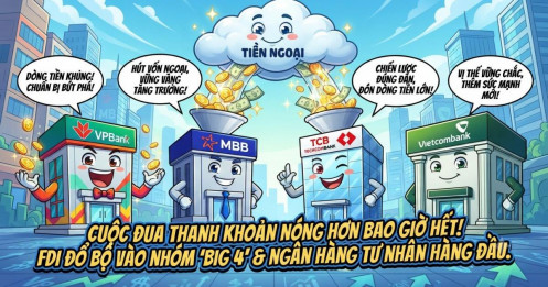 Dòng tiền ngoại trở lại: Gần 500 tỷ đồng được rót vào 4 “ông lớn” VPB, MBB, TCB, VCB