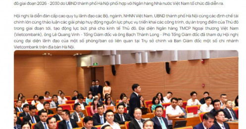 Vietcombank (VCB) cam kết thu xếp 1.000 tỷ đồng cho dự án xe điện