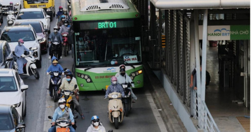 Hà Nội cho xe đi vào làn BRT Láng Hạ - Giảng Võ