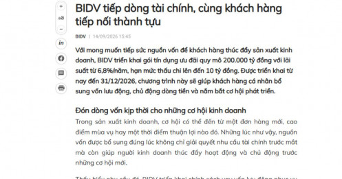 Sau chỉ đạo của Thủ tướng, một Big 4 tung gói 200.000 tỷ đồng, doanh nghiệp thêm cơ hội vay rẻ?