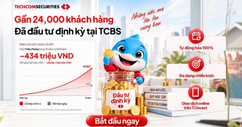 Chiến lược tích lũy từ 10.000 đồng: Gần 24.000 nhà đầu tư chọn giải pháp đầu tư định kỳ tại TCBS