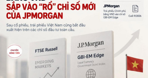 Trái phiếu Chính phủ bằng VNĐ sắp vào "rổ" chỉ số mới của JPMorgan