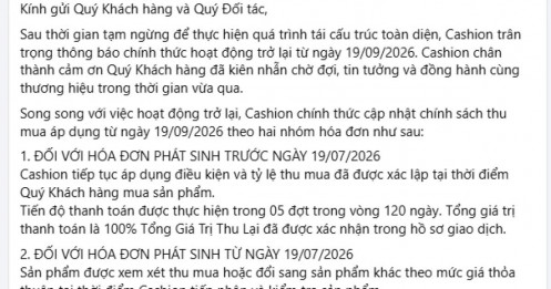 Thương hiệu kim cương Cashion “comeback”: Giấy kiểm định PNJ Lab vẫn được thị trường tin dùng
