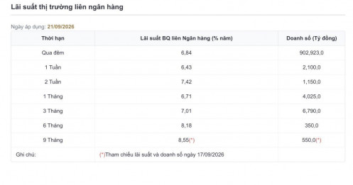 Lãi suất qua đêm vọt gần 7%: Tiền đang “căng”?