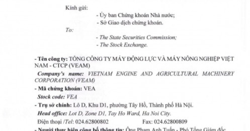 Đang có room ngoại 49%, VEAM (VEA) bất ngờ đưa về 0%: Khối ngoại hết đường mua?