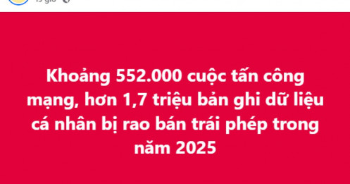 Hơn 1,7 triệu dữ liệu cá nhân bị rao bán: Ai đang đứng sau những “kho dữ liệu” này?
