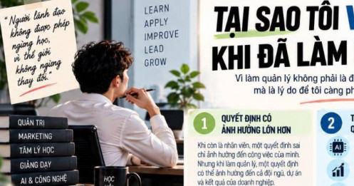 Tại sao tôi vẫn học khi đã làm quản lý?