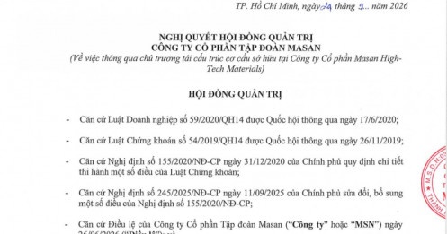 Masan ra 'thông điệp' đáng chú ý: 12,5% vốn MSR có thể sang tay sau deal với đối tác Mỹ