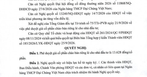 PCB giảm 16%, PVcomBank vẫn chào bán cổ phiếu mới cao hơn 62% thị giá