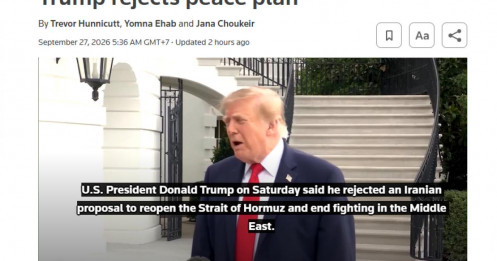 Iran đề xuất hòa bình, ông Trump lập tức “lắc đầu”