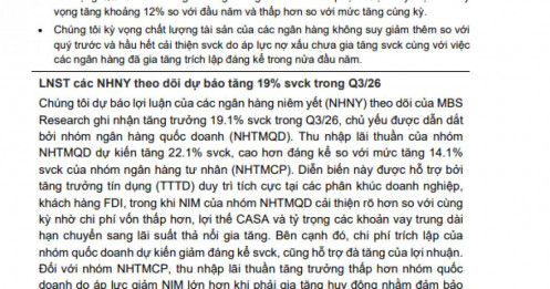 13 ngân hàng cùng báo lãi tăng trong quý 3, Big4 lại “cầm trịch”