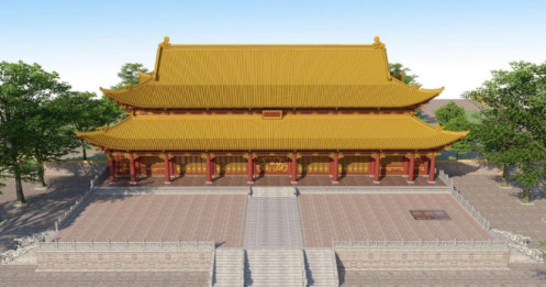 Phục dựng điện Kính Thiên ở hoàng thành Thăng Long