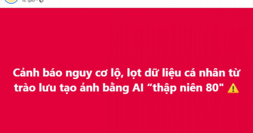 Công an cảnh báo trend ảnh AI đang gây sốt