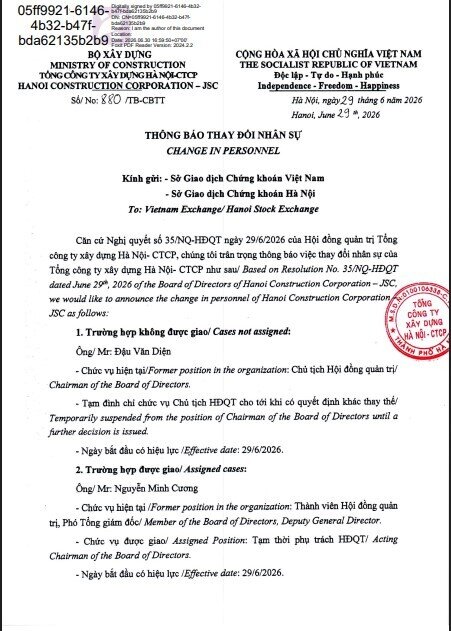 DN đang thi công sân bay Long Thành bất ngờ tạm đình chỉ chức vụ Chủ tịch HĐQT