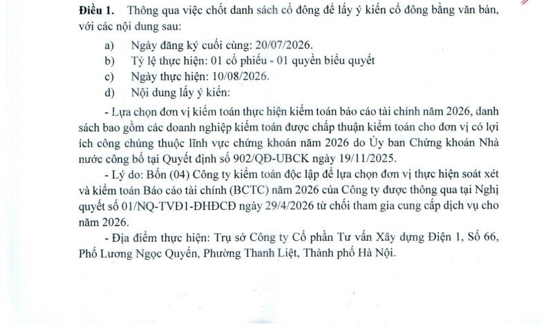 TV1 bị cả 4 “ông lớn” kiểm toán từ chối sau thông tin Chủ tịch bị khởi tố