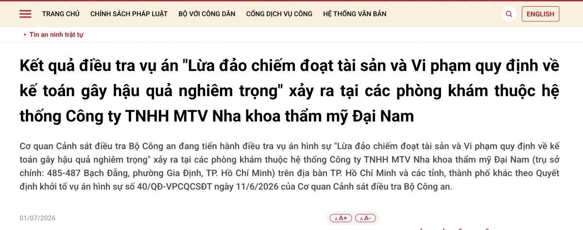 Nóng: Bắt tạm giam ông chủ chuỗi Nha khoa Thẩm mỹ Đại Nam