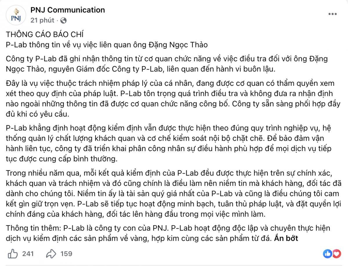 Nóng: PNJ lên tiếng sau khi cựu Giám đốc P-Lab bị bắt trong vụ buôn lậu kim cương xuyên quốc gia