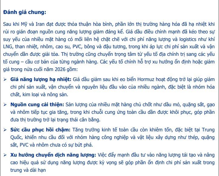 Giá hàng hóa hạ nhiệt: Nhóm cổ phiếu nào có thể hưởng lợi?