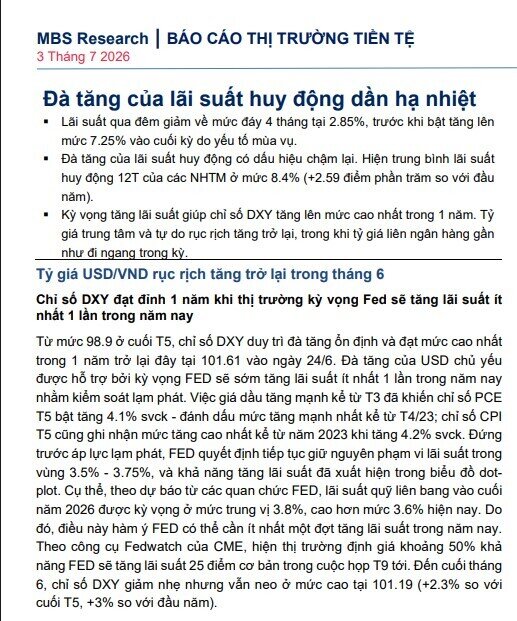Tỷ giá USD/VND sẽ lên 27.000 đồng vào cuối năm 2026?