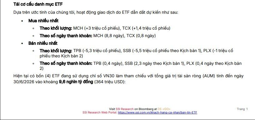 Kỳ cơ cấu tháng 7: Nhiều cổ phiếu ngân hàng có thể bị các quỹ lớn bán mạnh