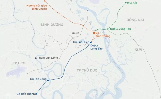 Đề xuất k&eacute;o d&agrave;i metro Vũng T&agrave;u đến s&acirc;n bay Long Th&agrave;nh