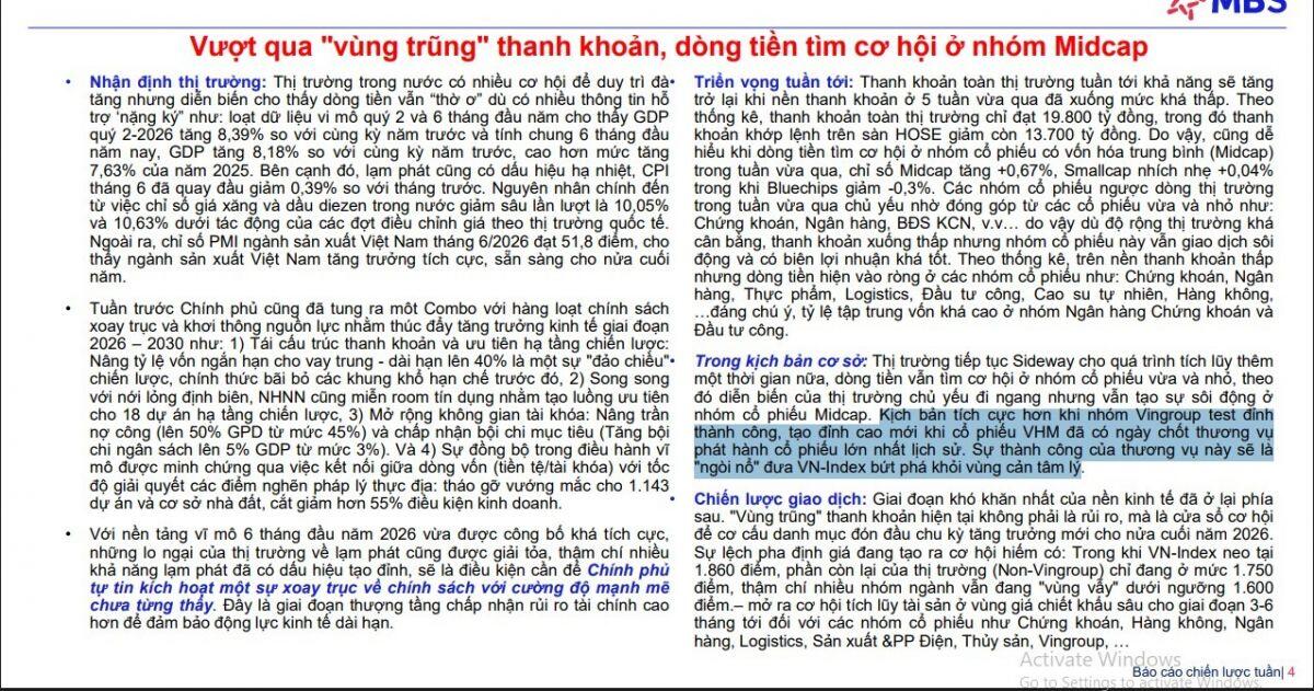 Hơn 4,1 tỷ cổ phiếu trả cổ tức của Vinhomes được kỳ vọng sẽ tạo hiệu ứng tích cực cho VN-Index
