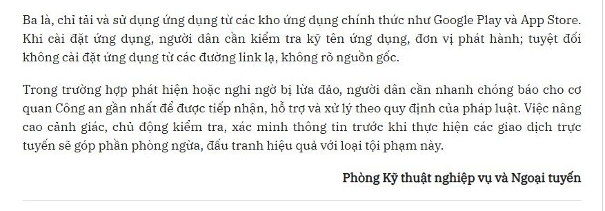 Công an cảnh báo thủ đoạn lừa đảo liên quan đến tiền điện, người dân cảnh giác