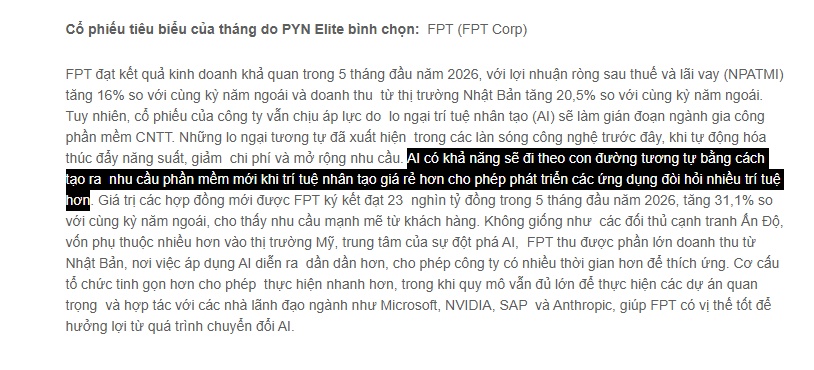 Không phải Nvidia hay Microsoft, quỹ ngoại tỷ USD lại đánh giá rất cao doanh nghiệp Việt này