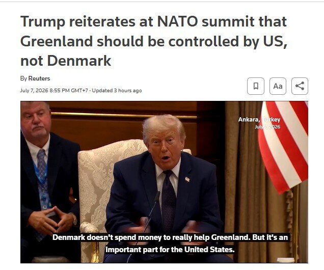 TT. Trump: Greenland nên được Mỹ kiểm soát