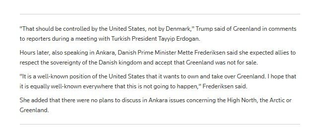 TT. Trump: Greenland nên được Mỹ kiểm soát