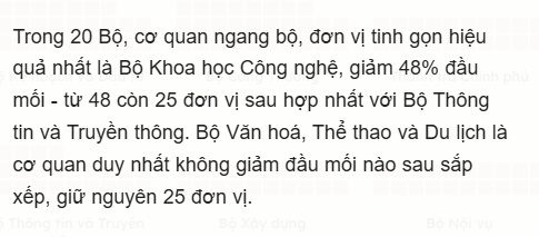 Hệ thống chính trị thay đổi thế nào sau một năm tinh gọn?