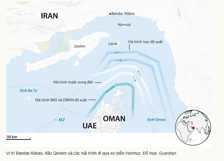 Mỹ tập kích loạt mục tiêu ở miền nam Iran