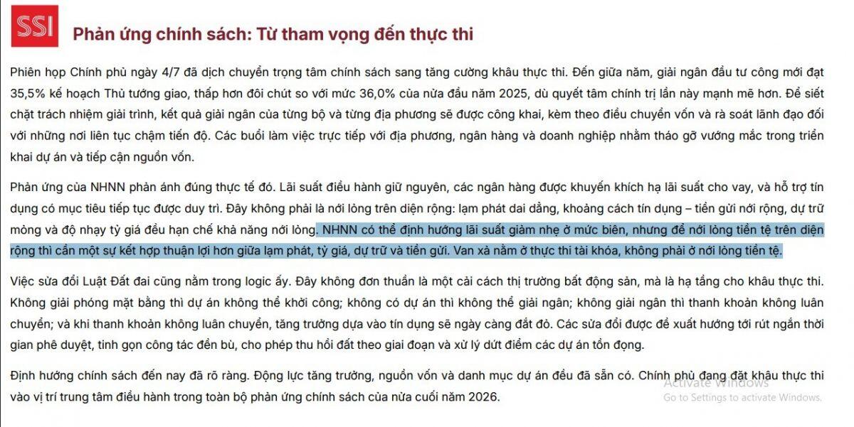 Vì sao NHNN vẫn chưa nới lỏng tiền tệ?