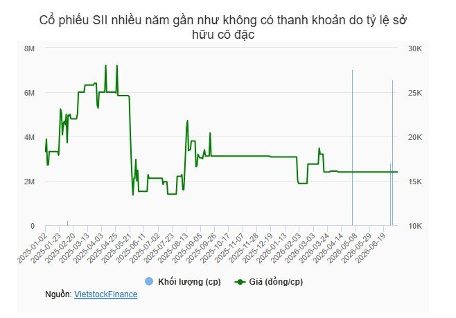 Cổ đông mua 10.9% vốn SII bán hơn một nửa sau 2 tháng