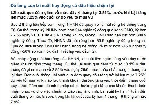 Lãi suất huy động được dự báo vẫn neo cao trong nửa cuối năm 2026