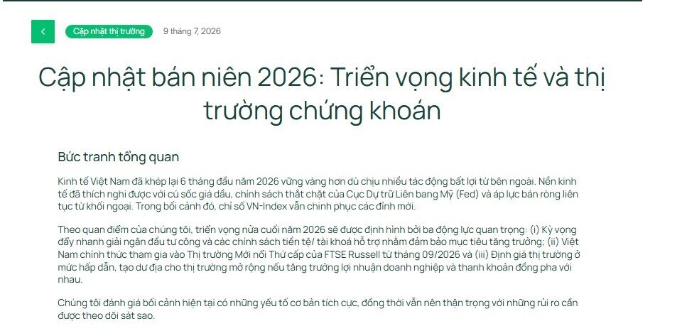 Điều gì sẽ dẫn dắt VN-Index nửa cuối năm: Dragon Capital nêu 3 động lực chính